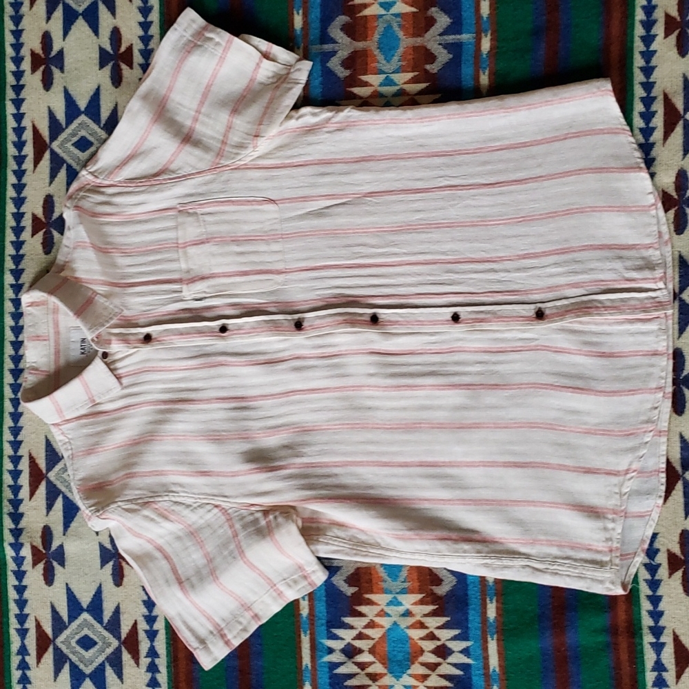 Katin Alan Shirt Size Large Cotton / Linen